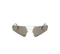 Rick Owens - Temple Argent Verre Noir Lunettes de soleil - Homme - Accessoires - Gris - Taille: ONE Size