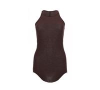 Rick Owens - Temple Basic Rib Tank - Femme - Tops - Brun - Taille: 40 FR