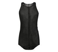 Rick Owens - Temple Basic Rib Tank - Homme - Tops - Noir - Taille: S