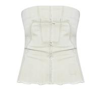 Rick Owens - Temple Bustier Top - Femme - Tops - Blanc - Taille: 38 FR