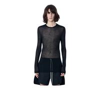Rick Owens - Top en maille transparente à manches longues - Homme - Pulls - Noir - Taille: M