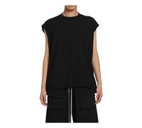 Rick Owens - Tower Cropped Tarp T - Homme - Tops - Noir - Taille: S