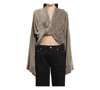 Rick Owens - Twist Top - Femme - Blouses et Chemises - Beige - Taille: 38 FR
