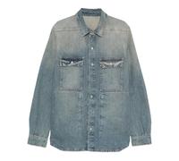 Rick Owens - Chemise d'extérieur en denim - Homme - Chemises - Bleu - Taille: L