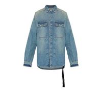 Rick Owens - Veste Chemise en Denim - Homme - Vestes - Bleu - Taille: XS