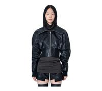Rick Owens - Veste en cuir texturé Dracuflight - Femme - Vestes - Noir - Taille: 38 FR