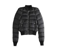 Rick Owens - Veste Matelassée Noire avec Détails Côtelés - Femme - Vestes - Noir - Taille: 42 FR