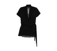 Rick Owens - Wrap SS Top - Femme - Blouses et Chemises - Noir - Taille: 36 FR