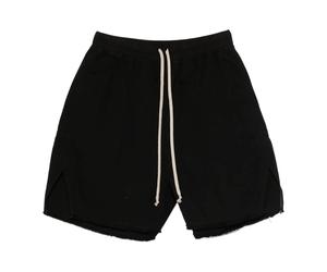 Rick Owens - Zip Detail Raw-Cut Shorts - Homme - Shorts - Noir - Taille: M