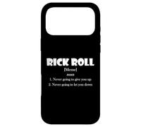 Rick Roll Definition Funny Early 2000's Prank Meme Rick Roll Coque pour iPhone 17 Pro Max