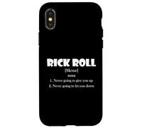 Rick Roll Definition Funny Early 2000's Prank Meme Rick Roll Coque pour iPhone X/XS