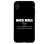 Rick Roll Definition Funny Early 2000's Prank Meme Rick Roll Coque pour iPhone XS Max
