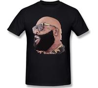 Rick Ross Mans T Shirts Short Sleeves Crew Neck Tees Summer Casual Tops Black Manches Courtes(Medium)