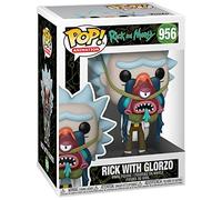 Rick with Glorzo: P o p ! Animation Vinyl Figurine Bundle with 1 ToysDiva Compatible Graphic Protector (956-55250 - B)