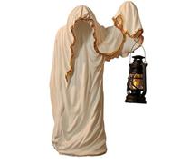 Rickety Mage Lanterne Statue Décorations Halloween Fantôme Petite Figurine Décoration de Table de Vacances Décorations de Fête