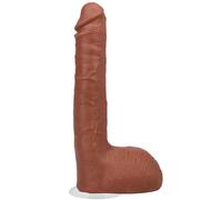 Doc Johnson Gode Ricky Johnson Signature Cocks XXL 25,4 cm avec testicules Marron