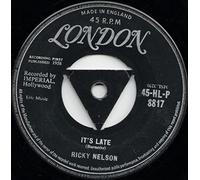 Ricky Nelson - Ricky Nelson - It's Late / Never Be Anyone Else But You - 7" Single 1958 - London Records 45-HL-P 8817 - UK Press