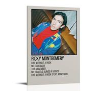 Ricky Poster Montgomery Singer Couverture de l'album Musique Vintage Musique Toile Art mural Salon Famille Chambre à coucher Musique Affiche de film de dessin animé 40 x 60 cm Style cadre