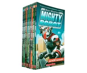 Ricky Ricotta Mighty Robot Collection 9 Books Set By Dav Pilkey (Ricky Ricotta's Mighty Robot, The Mutant Mosquitoes from Mercury, The Video Vultures from Venus, the Mecha-Monkeys from Mars & More)