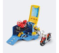 Ricky Zoom Playset Remorque Transformable de Maxwell avec Maxwell et Ricky, Figurines en 10,2 & 7,6 cms, Motos Se Tenant seules pour Enfants - Garçons et Filles 3 Ans+ T20092 Multicolore