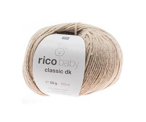 Rico Baby Classic dk Pelote de Laine Douce pour bébé Mélange de Couleurs Naturel 50 g 165 m 3,5 à 4 mm