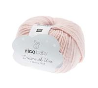 Rico Baby Dream Uni Fb. 002 Laine douce pour bébé pour tricot et crochet