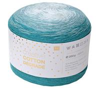 Rico Creative bobbel coton dégradé couleur 004,200g bobbel avec un discret dégradé de couleur, environ 800M fil dégradé de couleur