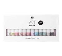 Set peinture gouache - Couleurs Pastel - 12 x 12 ml