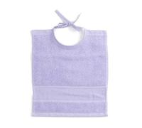 Rico Design Bavoir 30 x 34 cm - Couleur : violet clair - Avec panneau Aïda à broder.
