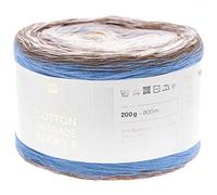 Rico Design Bobbel Rico Creative Cotton Degrade Lucky 8 milkshake (10), 200 g de laine dégradée pour crochet ou tricot