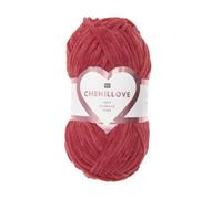 Rico Design Pelote velours Creative Chenillove 100 g – 06 Rouge