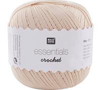 Rico Design Essentials au Crochet, 100% Coton, Beige