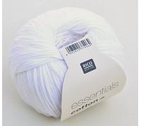 Rico Design Essentials Cotton DK Blanc 100% Coton Super King