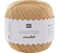 Rico Design Essentials Crochet, 100% Coton, Doré