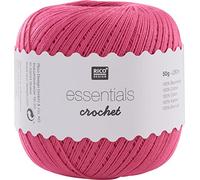 Rico Design Essentials Crochet, 100% Coton, Fuchsia