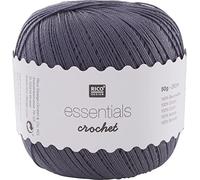 Rico Design Essentials Crochet, 100% Coton, Gris Souris