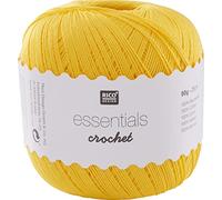 Rico Design Essentials Crochet, 100% Coton, Jaune