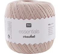 Rico Design Essentials Crochet, 100% Coton, Poudre