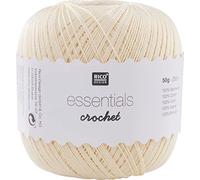 Rico Design Essentials Crochet, 100% Coton, Vanille