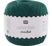 Rico Design Essentials Crochet, 100% Coton, Vert Sapin