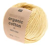 Rico Design Essentials Organic Cotton DK Farbe 03 Bio Baumwolle Baumwollgarn zum Stricken oder Häkeln