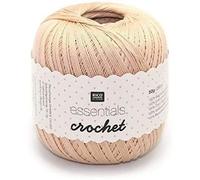 Rico Design Essentiels Crochet Beige, 100% Coton, 7.5 x 7.5 X 8 CM