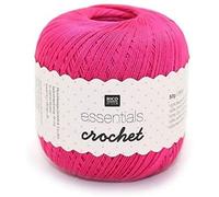 Rico Design Essentiels Crochet Fuchsia, 100% Coton, 7.5 x 7.5 X 8 CM