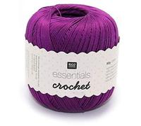 Rico Design Essentiels Crochet Violet, 100% Coton, 7.5 x 7.5 X 8 CM