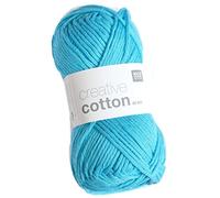 Rico Design - Fil à tricoter CREATIVE COTTON ARAN - Rico Design - Bleu 37