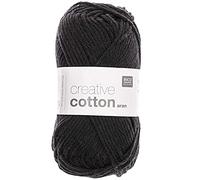 Rico Design - Fil à tricoter CREATIVE COTTON ARAN - Rico Design - Noir 90