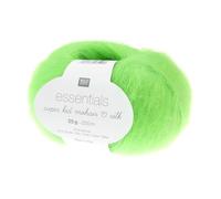 Fil à Tricoter ESSENTIALS SUPER KID MOHAIR LOVES SILK: Luxe, Douceur et Créativité - 25gr - Rico Design 67 Néon Vert - 67 Néon Vert 67 Néon Vert