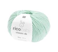 Rico Design Fil Layette à Tricoter Rico Baby Classic DK - Créez des Tenues Douces et Confortables pour Bébé Color : 87 Menthe