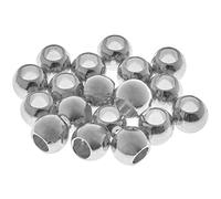 Rico Design Perles Itoshii Ponii pack de 20 couleur argent