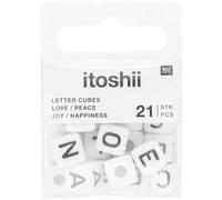 Rico Design Itoshii pack 21 perles ponii love peace happiness joy